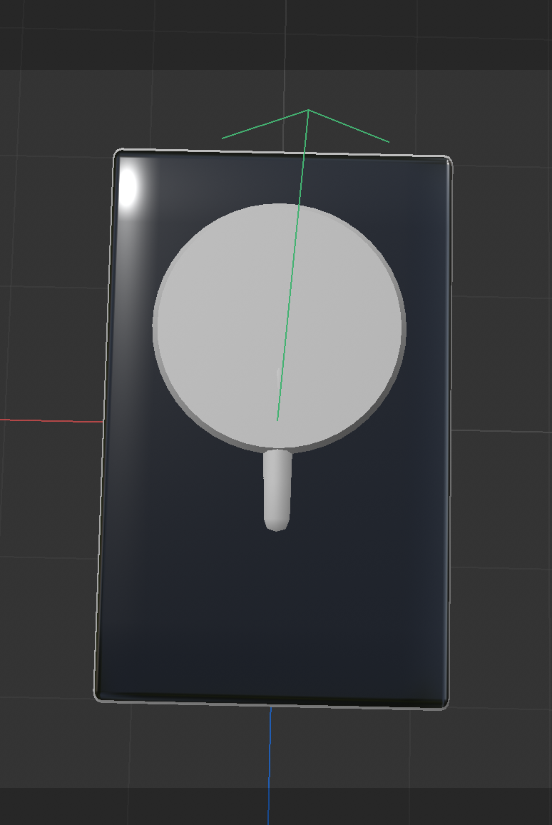 3D model of power bank, top view